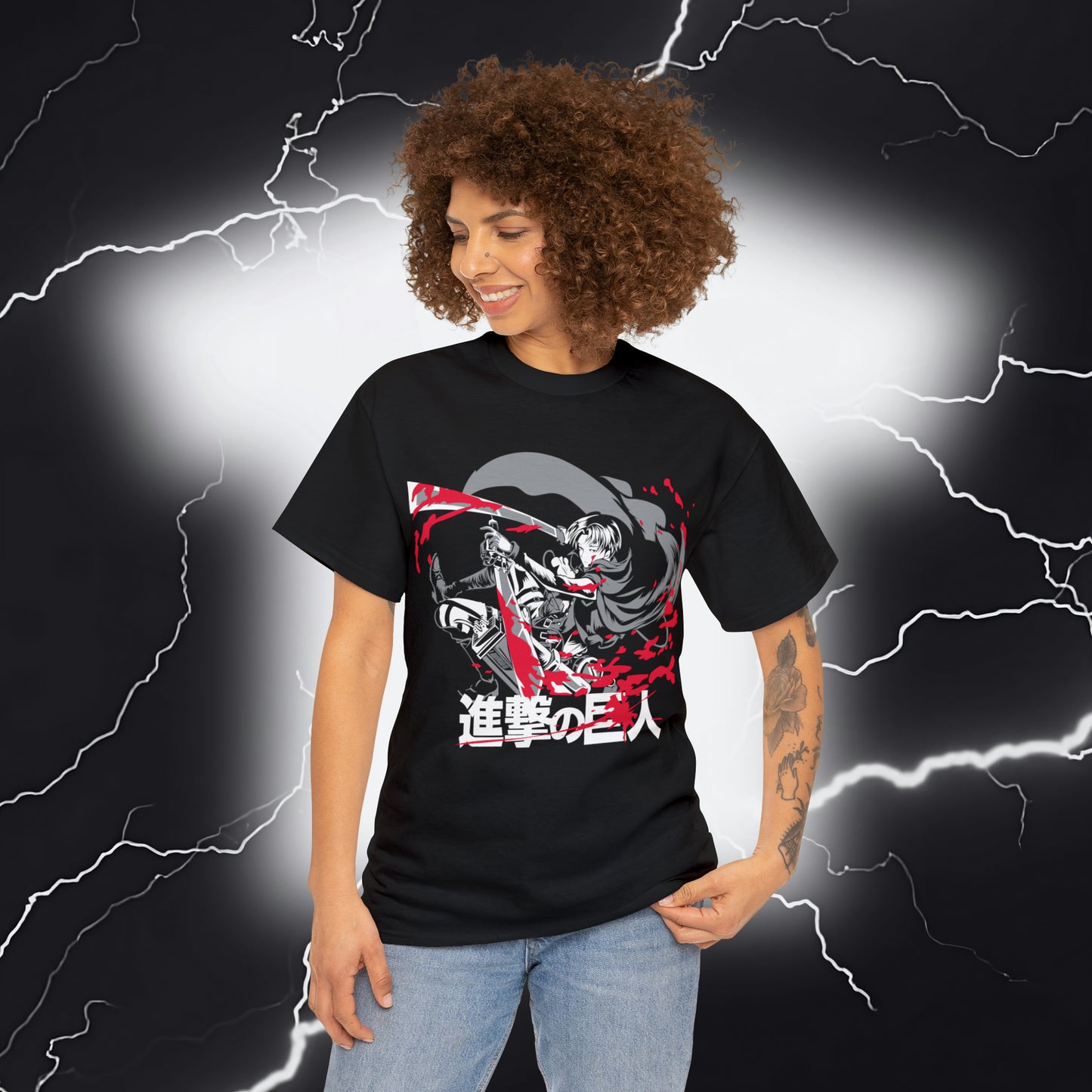 Relentless Titans: Eren Yeager Graphic Cotton Tee - Unleash the Power of Humanity!