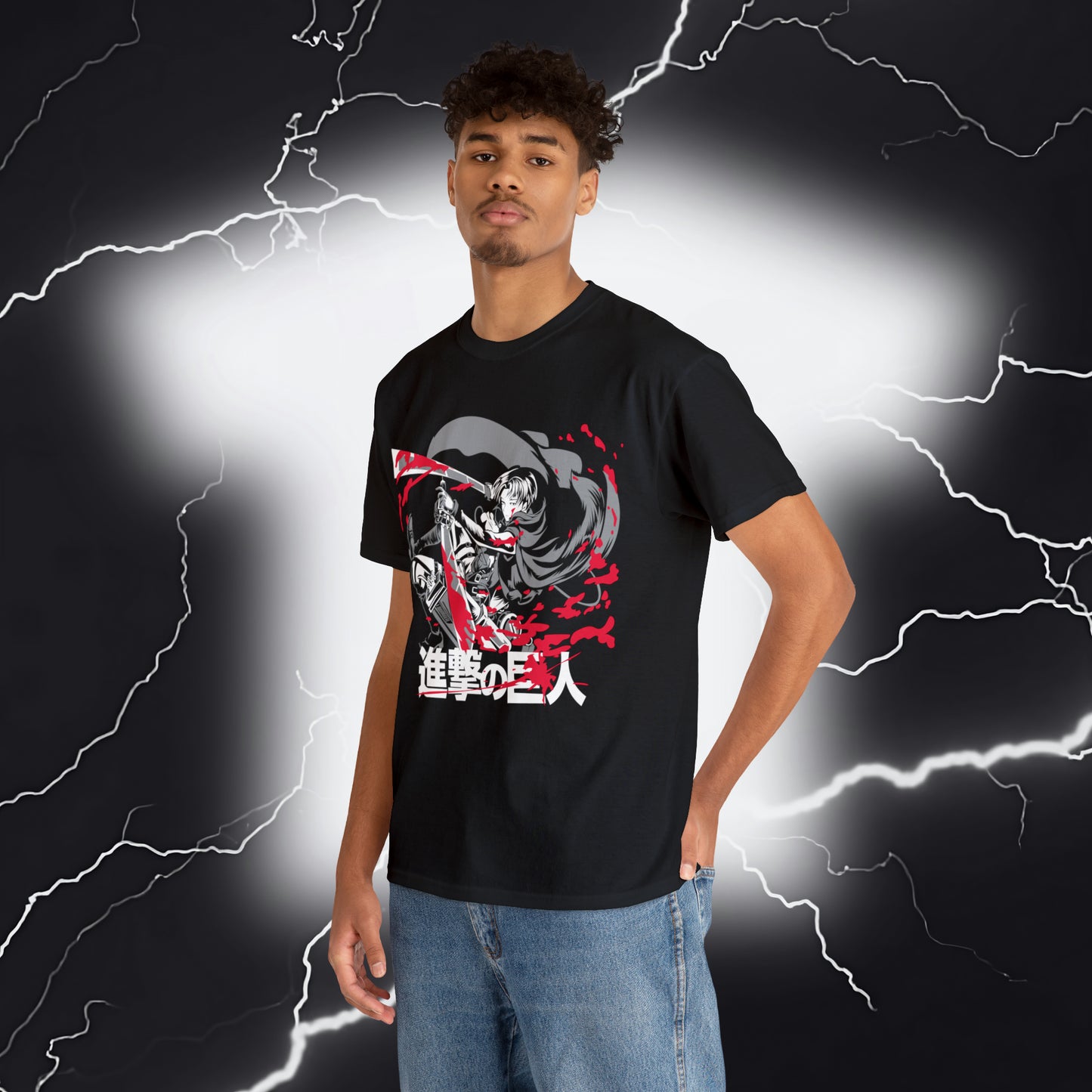 Relentless Titans: Eren Yeager Graphic Cotton Tee - Unleash the Power of Humanity!