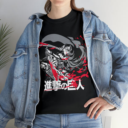 Relentless Titans: Eren Yeager Graphic Cotton Tee - Unleash the Power of Humanity!