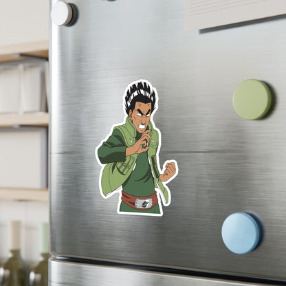 Dynamic Might Guy Kiss-Cut Vinyl Decals Sticker - Showcase Your Passion for Naruto!