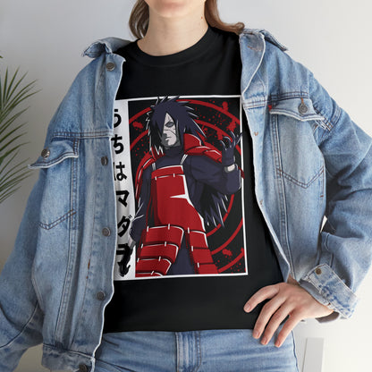 Unleashed Power: Madara Uchiha Graphic Tee - Embrace Uchiha Mastery!