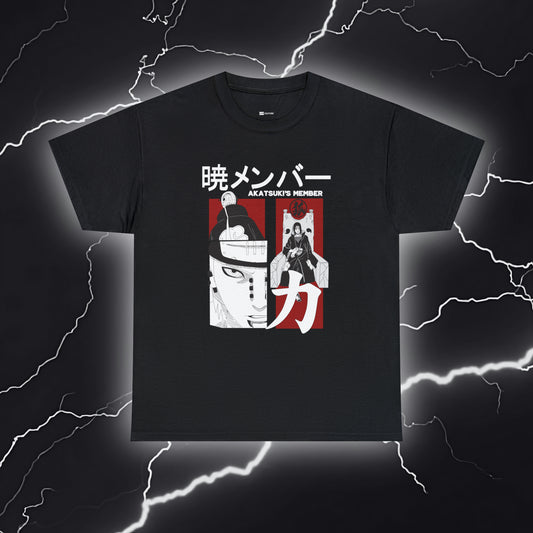 Akatsuki Symbol Graphic Tee - Shadowy Style Unleashed