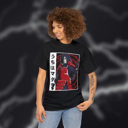 Unleashed Power: Madara Uchiha Graphic Tee - Embrace Uchiha Mastery!