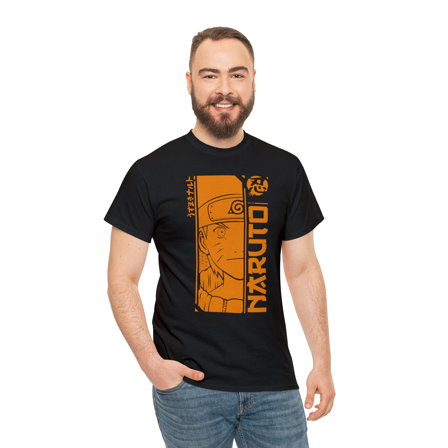 Radiant Orange Naruto Graphic Tee - Embrace the Vibrant Energy!