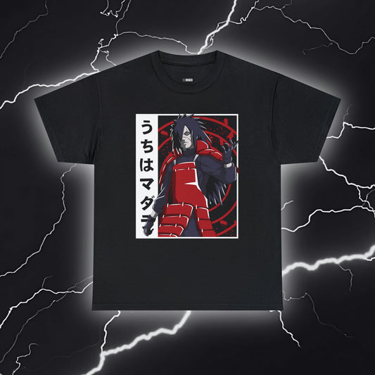 Unleashed Power: Madara Uchiha Graphic Tee - Embrace Uchiha Mastery!