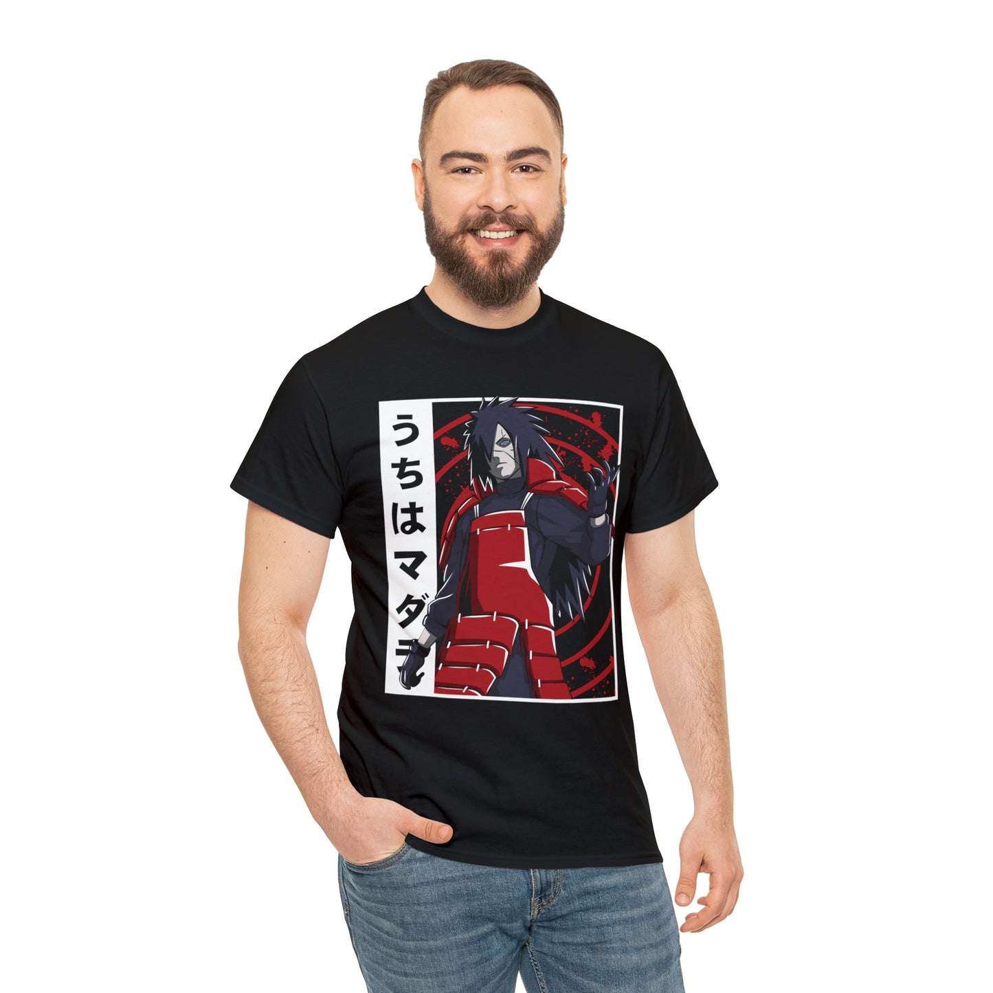 Unleashed Power: Madara Uchiha Graphic Tee - Embrace Uchiha Mastery!