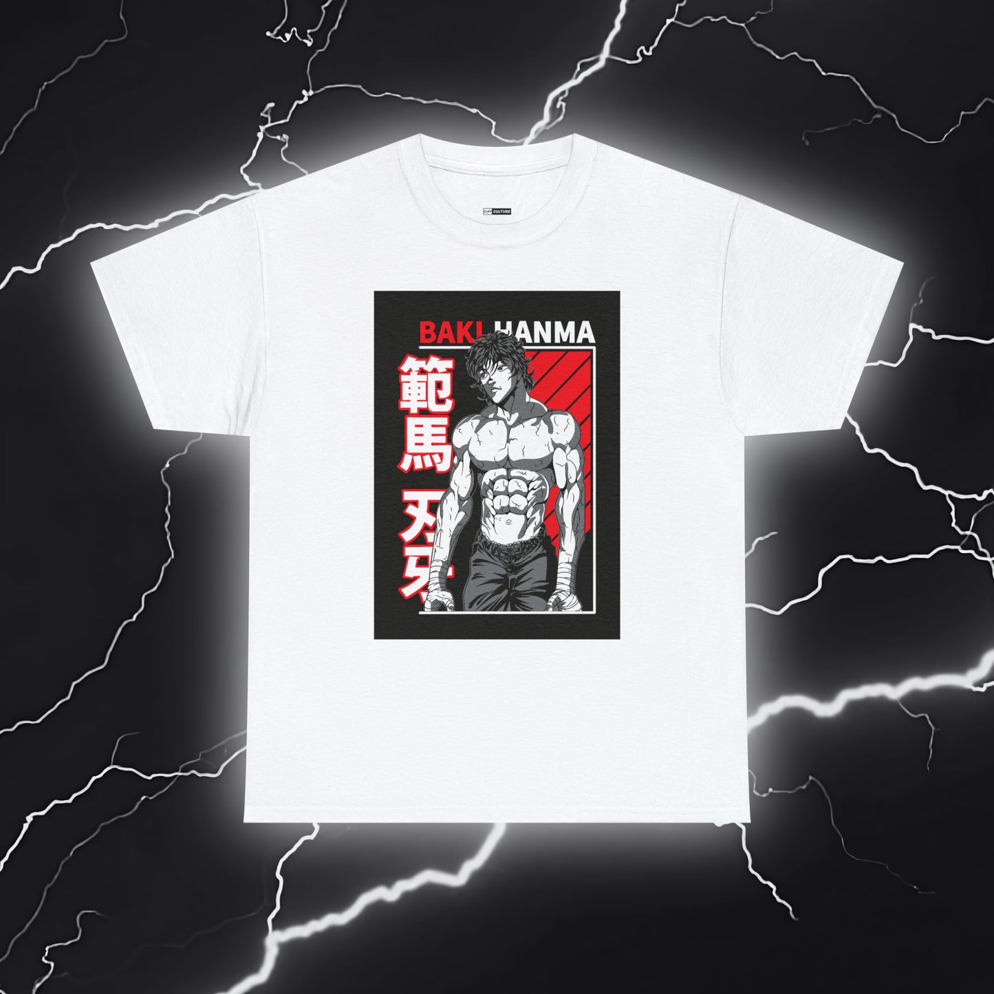 Baki "Hanma" Graphic Tee - Channel the Fighting Spirit!