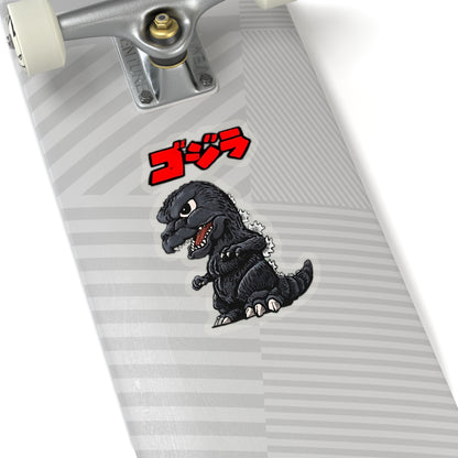 Godzilla Cartoon Graphic Sticker - Flexible Kiss-Cut Design