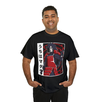 Unleashed Power: Madara Uchiha Graphic Tee - Embrace Uchiha Mastery!