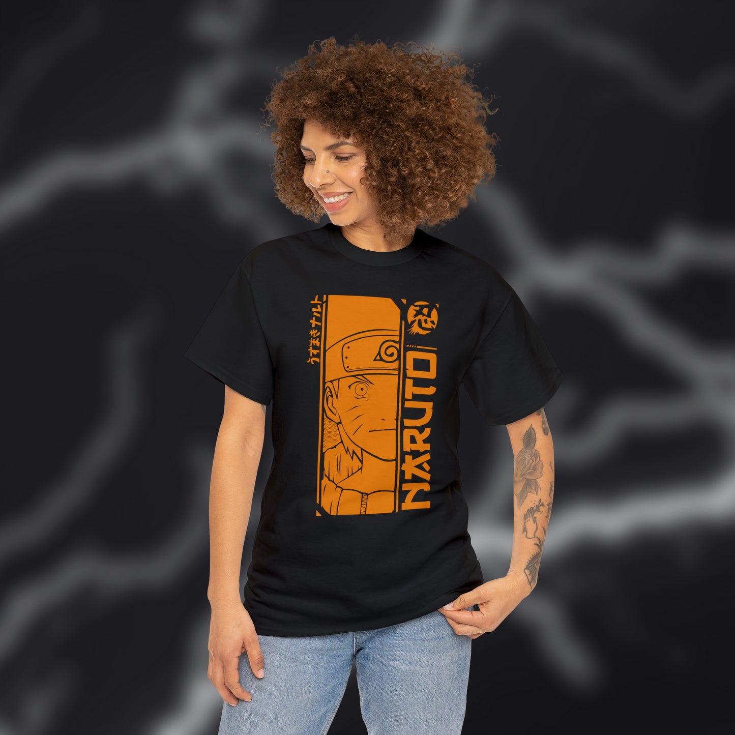 Radiant Orange Naruto Graphic Tee - Embrace the Vibrant Energy!