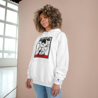 Baki Graphic Hoodie on Champion Jumper - Unleash Your Inner Beast