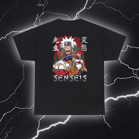 Sensais United Anime Graphic Tee - Embrace the Wisdom of Masters!