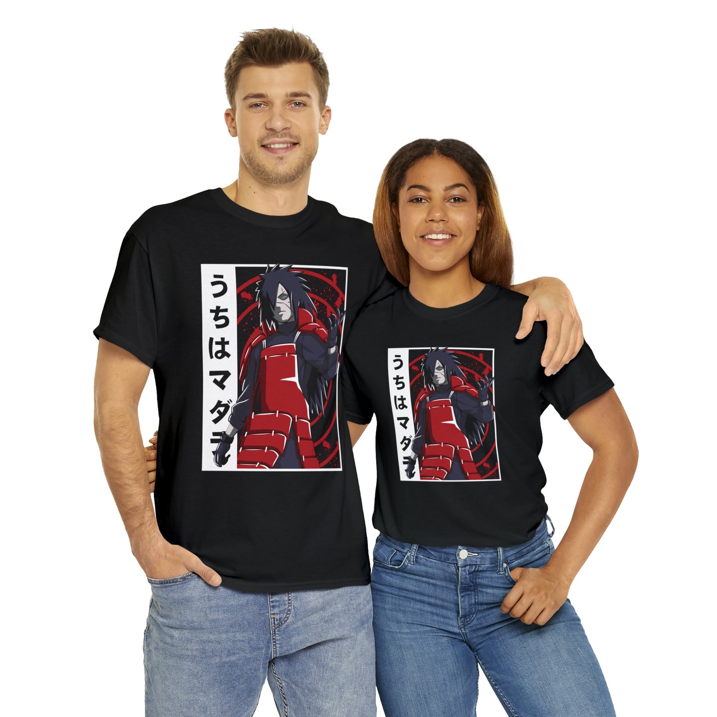 Unleashed Power: Madara Uchiha Graphic Tee - Embrace Uchiha Mastery!