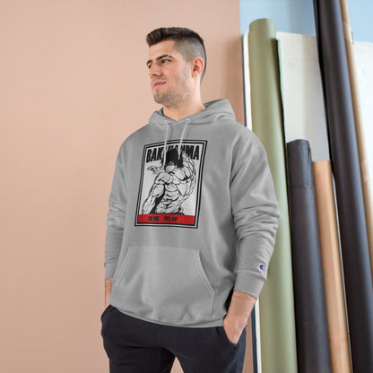 Baki Graphic Hoodie on Champion Jumper - Unleash Your Inner Beast