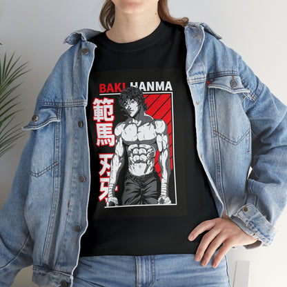 Baki "Hanma" Graphic Tee - Channel the Fighting Spirit!