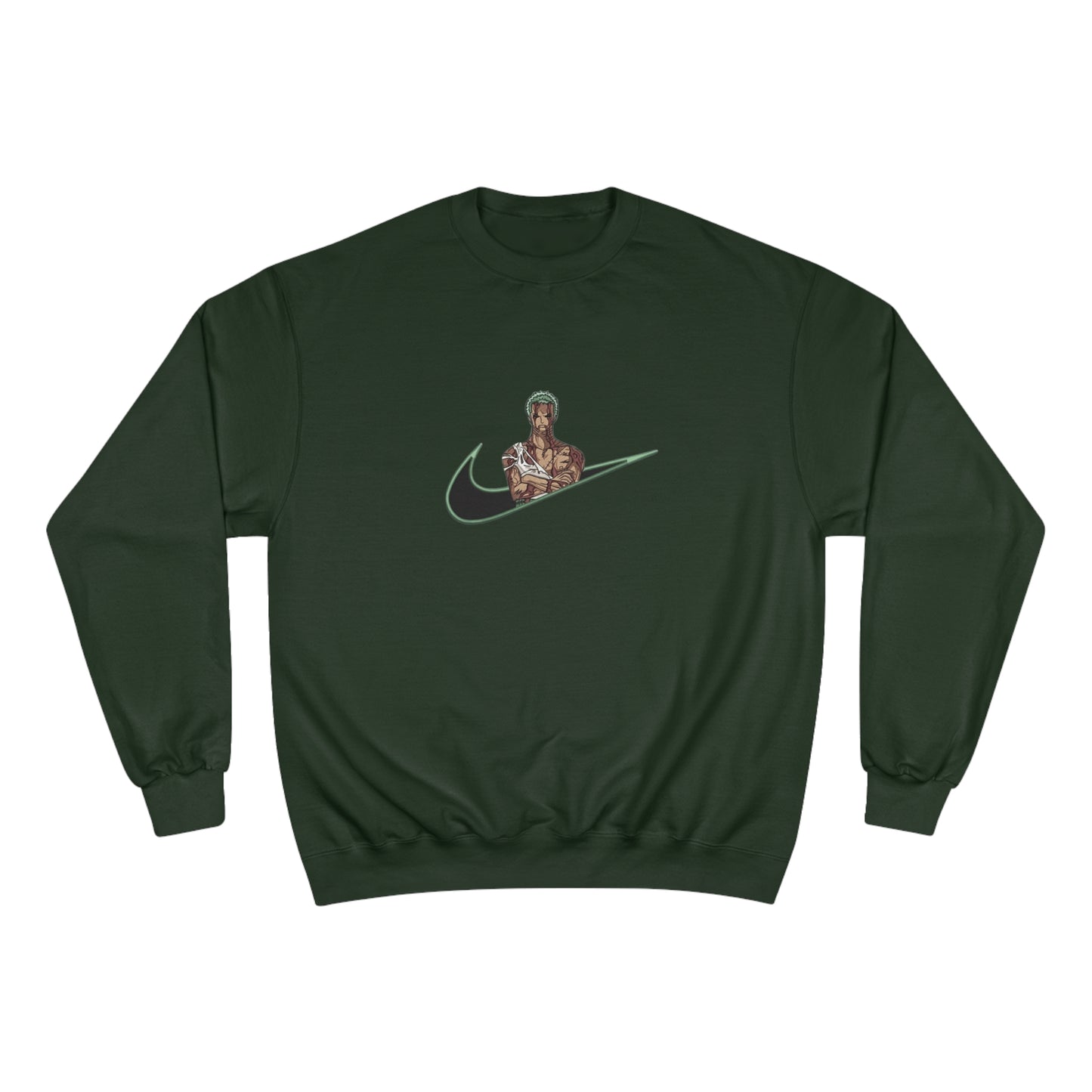 Cuff Culture X Zoro from One Piece : The Limited Edition Zoro Swoosh Jumper by Champion