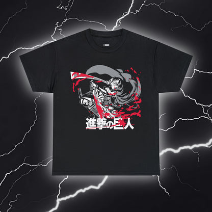 Relentless Titans: Eren Yeager Graphic Cotton Tee - Unleash the Power of Humanity!