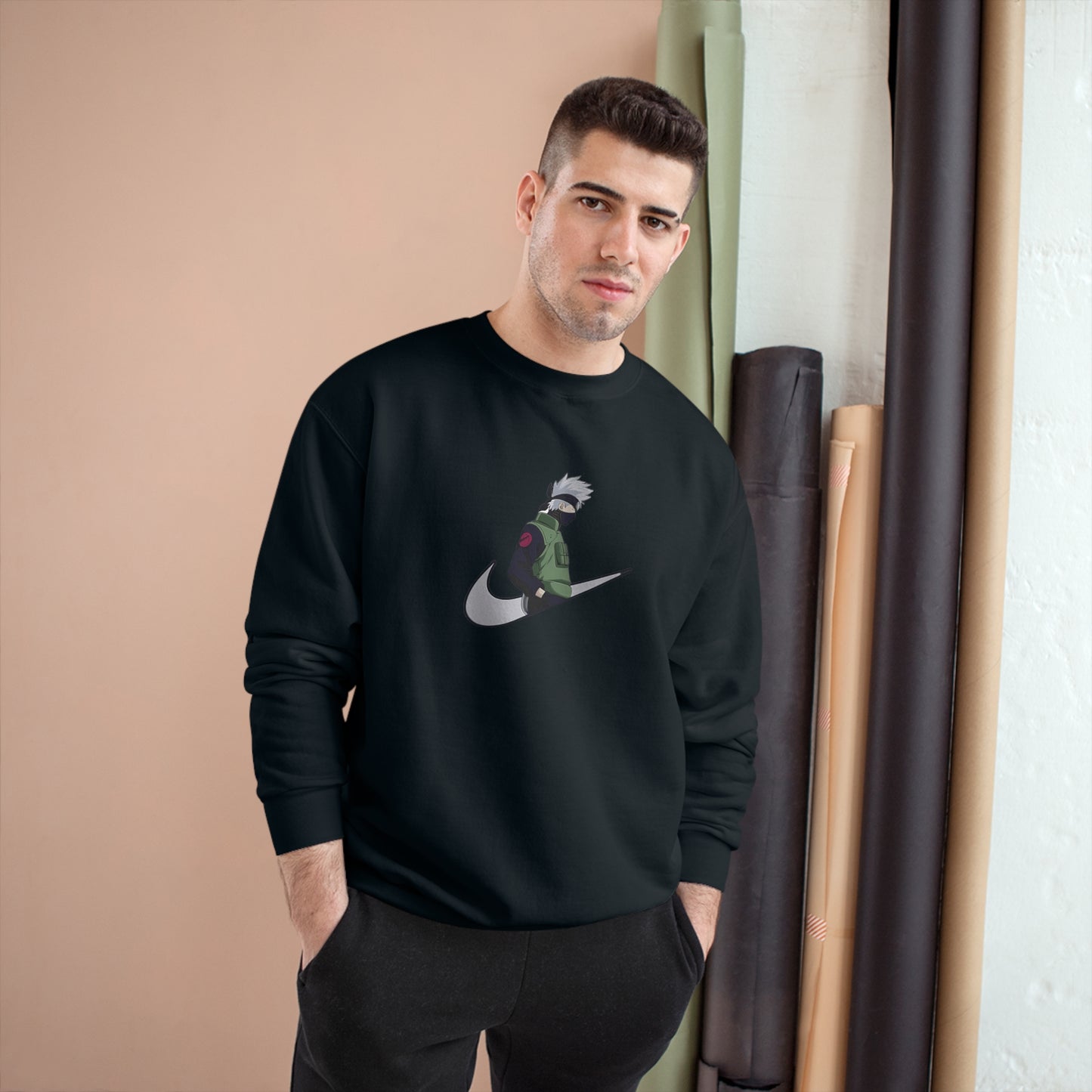 Cuff Culture X Kakashi from Naruto: The Limited Edition Naruto Swoosh Jumper by Champion