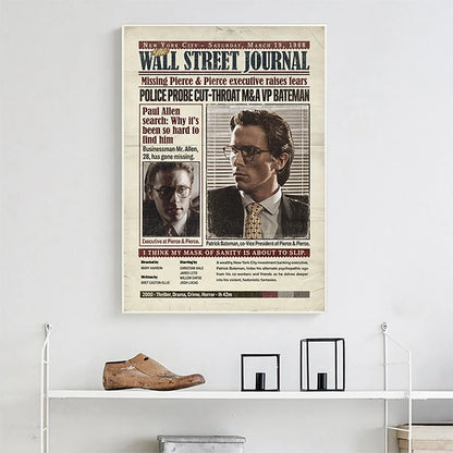 The Ultimate Patrick Bateman Wall Picture for Your Living Room Decor!