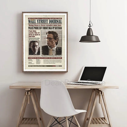 The Ultimate Patrick Bateman Wall Picture for Your Living Room Decor!