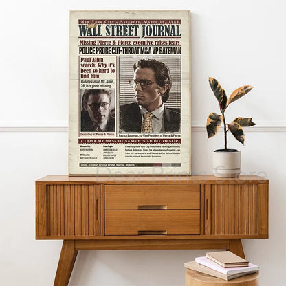 The Ultimate Patrick Bateman Wall Picture for Your Living Room Decor!